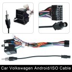 C�ble vw iso - connecteur de c�ble dalimentation universel 2 din pour autoradio android suzuki buick ...