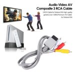 Câble av - nintendo - wii - 18 m - connectivité rca - audio et vidéo composite Câble av - nintendo - wii - 18 m - connectivité rca - audio et vidéo composite