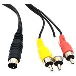 Cabling cble s - vido  4 broches vers 3 rca tv mle pour pc et ordinateur portable 15m