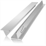 Cache joints de cuisini�re en acier inoxydable longueur r�glable de 13 8 � 27 5 pouces (2 pi�ces) prot�ge ...