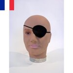Cache oeil bandeau de pirate borgne 8 x 6 cm noir déguisement halloween party Cache oeil bandeau de pirate borgne 8 x 6 cm noir déguisement halloween party