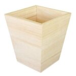 Cache - pots en bois - lot de 10 - dimensions 11. 5x10x10 cm - couleur marron - mixte
