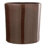 Cache - pot en c�ramique design flek 24cm marron