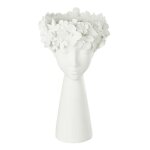 Cache - pot dco tte 40cm blanc