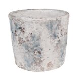 Cache - pot décoratif - clayre & eef - 6te0520l - Ø 18x15 cm - blanc - terre cuite Cache - pot décoratif - clayre & eef - 6te0520l - Ø 18x15 cm - blanc - terre cuite