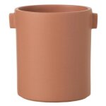 Cache - pot design handle 17cm terracotta