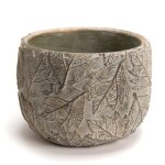 Cache pot feuille dor� grand mod�le - amadeus