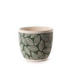 Cache pot feuille vert - amadeus