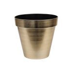 Cache - pot plastique brillant 16x9. 5cm or