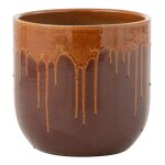 Cache - pot en terre cuite lee terra 28cm marron & orange