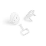 Cache - prises pour bb - aubert concept - lot de 12 + 4 cls - blanc - prises europennes normalises ...