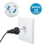 Cache prise bb franais - flurysar proprise - mcanisme tournant adhsif 3m