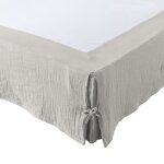 Cache - sommier gaze de coton 140 x 190 cm gaia coloris nuage