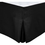 Cache sommier - home linge passion - 140 x 190 cm + 30 cm - noir Cache sommier - home linge passion - 140 x 190 cm + 30 cm - noir