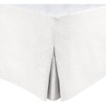 Cache sommier - home linge passion - 180 x 200 cm + 30 cm - blanc
