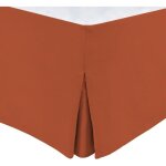 Cache sommier - home linge passion - 180 x 200 cm + 30 cm - terracotta