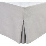 Cache sommier - home linge passion - 90 x 190 cm + 30 cm - gris clair