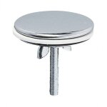 Cache - trou en inox pour lavabo diam�tre 44 mm