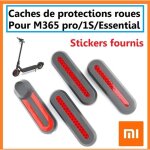 Cache xiaomi m365 protection roues trottinette lectrique pro 1s essential avec stickers rflchissants ...