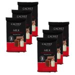 Cachet - lot 6x chocolat au lait dessert - tablette 300g