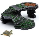 Cachette reptile plate - forme pour reptiles plateforme de tortue rocher grotte g�cko habitat d�coration ...