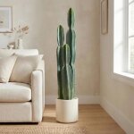 Cactus artificiel grand mod�le 111 cm plante artificielle en pot pour bureau ou salon