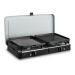 R�chaud 2 br�leurs - antarion - cadac 2 cook 3 pro deluxe - allumage piezo - plaques lisse & nervur�e ...