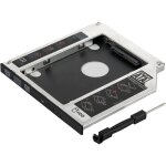 Caddy ssd et hdd de 25(12. 7mm) adaptateur disaue dur pour baie de lecteur dvd