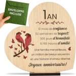 Cadeau 1 an de mariage noces de coton id�e originale pour premier anniversaire de couple homme anniversair ...