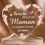 Cadeau anniversaire maman acrylique heart type d�coration cadeau pour maman cadeau fete des meres cadeaux ...
