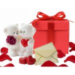 Cadeau femme saint - valentin ? ourson blanc 8 cm en raysin ? statuette artisanale (fleurs pourpres) ...