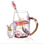 Cadeau fete des merescadeau mamancadeau maman noel fleurs verre tasse de caf� tasse de th�fetes des maman ...