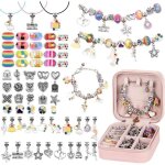Cadeau fille 5 6 7 8 9 ans66 pi�ces fabrication de bracelet kits de bijoux