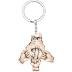 Cadeau personnalisé de porte - clés de poing de nom pour le papa porte - clés personnalisé de 4 noms ... Cadeau personnalisé de porte - clés de poing de nom pour le papa porte - clés personnalisé de 4 noms ...