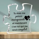 Cadeau saint valentin femme homme cadeau couple - d�coration acrylique cadeaux anniversaire femme cadeaux ...
