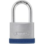 Cadenas - abus - silver rock serie 5 - 50mm - acier inoxydable - 20x50x100mm - 2 cl�s