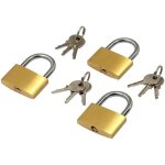 Cadenas  bagage - 5starwarehouse - lot de 3 - laiton - 20 mm - 2 cls par cadenas
