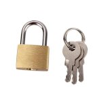 Cadenas avec cl�s - 40mm - laiton - norme tsa - pour casier bagages