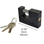 Cadenas - gerda - type c - 60 mm - manille droite - 3 cl�s en fonte