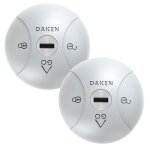 Cadenas pour vhicule utilitaire - 2 - pack saturn go - verrouillage gal - gris