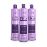 Lissage brsilien - cadiveu - plastica dos fios - 3 x 1 l - hydratation - anti - frisottis - effet naturel ...