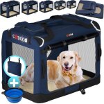 Cadoca cage de transport m bleu pour animaux chien chat rongeur respirant pliable sac de transport matelas ...