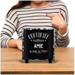 Cadre amie certifi�e meilleure dans toute la france noir id�e bureau cadeau travail d�part retraite coll�gue ...