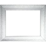 Cadre baroque blanc tr�s bien d�cor� 466 bia vides cadre 40x60 cm