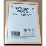 Cadre en bois brut  peindre - marque - 21x29. 7 cm - rectangulaire - beige