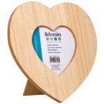 Cadre en bois coeur 17, 5 x 17, 5 cm