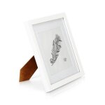 Cadre carr� en bois massif pour photos 25 x 25 cm (10 x 10 pouces) - vitre en verre - profil de cadre ...