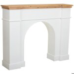 Cadre de chemin�e en bois blanc 125. 5x29x101h