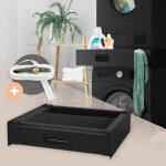 Cadre de connexion pour machines � laver avec tiroir 60x55 cm blanc en acier ml - design