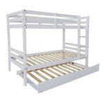 Cadre coulissant bas pour lit gigogne ou lit superpos� coloris blanc - longueur 189 x largeur 96 x hauteur ...